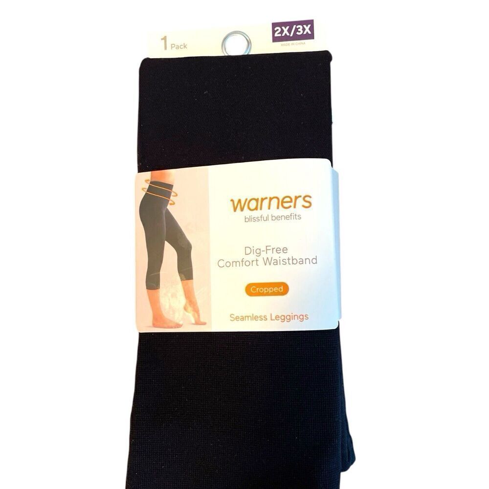 Warners Women’s Seamless Shaping Cropped Legging Dig Free Waistband Size 2X/3X
